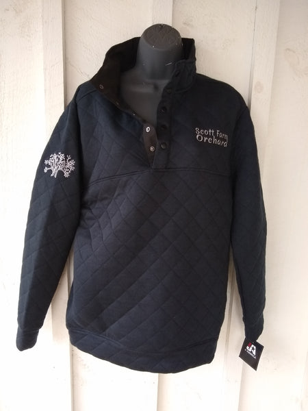 Scott Farm Embroidered Quilted Sweatshirt